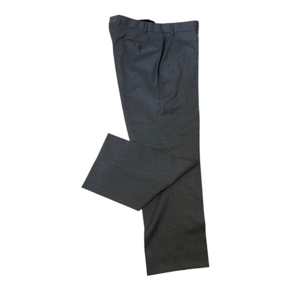 Hiltl Mens Ultimate Trouser Super 100's Virgin Wool 38" Graphite‎ Gray